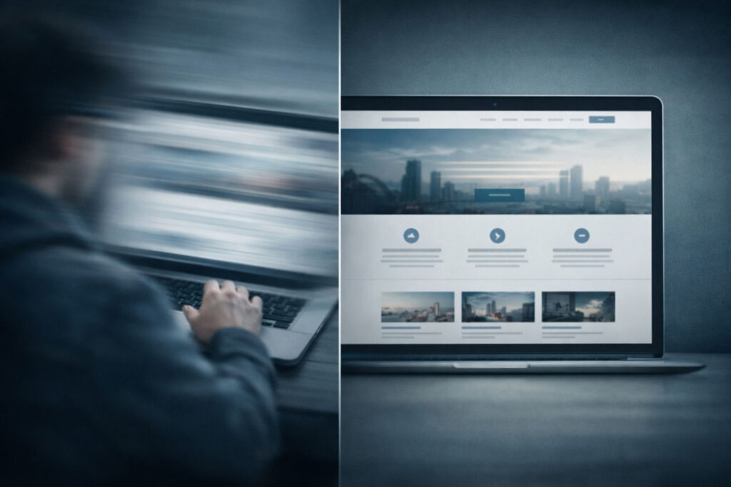 Visitor disengagement despite website traffic