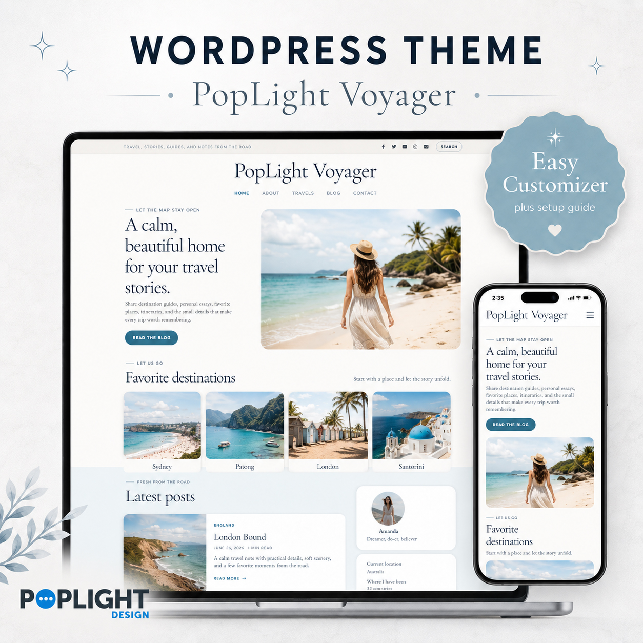 PopLight Voyager WordPress Theme